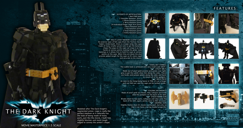 Illustration for article titled Lego Batman Fully Posable Action Figure Is a Must Have
